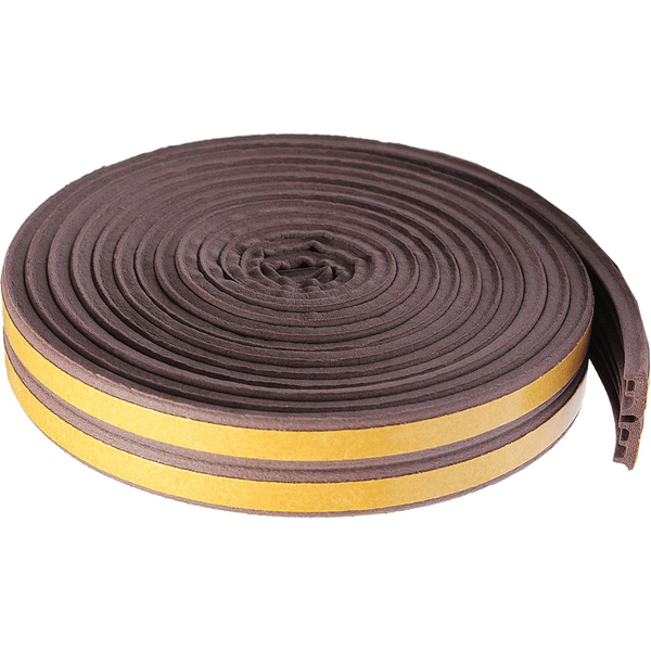 PARAFREDDO PER PORTE E FINESTRE IN GOMMA mm 9x6 mt - col. Marrone - GEKO