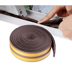 PARAFREDDO PER PORTE E FINESTRE IN GOMMA mm 9x6 mt - col. Marrone - GEKO