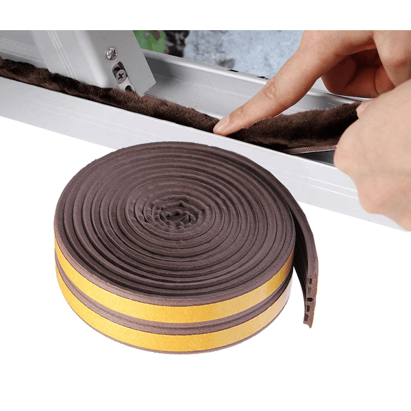 PARAFREDDO PER PORTE E FINESTRE IN GOMMA mm 9x6 mt - col. Marrone - GEKO