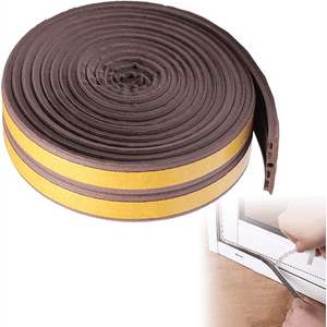 PARAFREDDO PER PORTE E FINESTRE IN GOMMA mm 9x6 mt - col. Marrone - GEKO