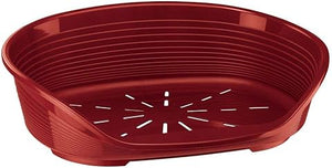 LETTINO PER ANIMALI 'SIESTA DELUXE' N.6 - cm 70,5 x 52 x h.23,5 / bordeaux  - FERPLAST