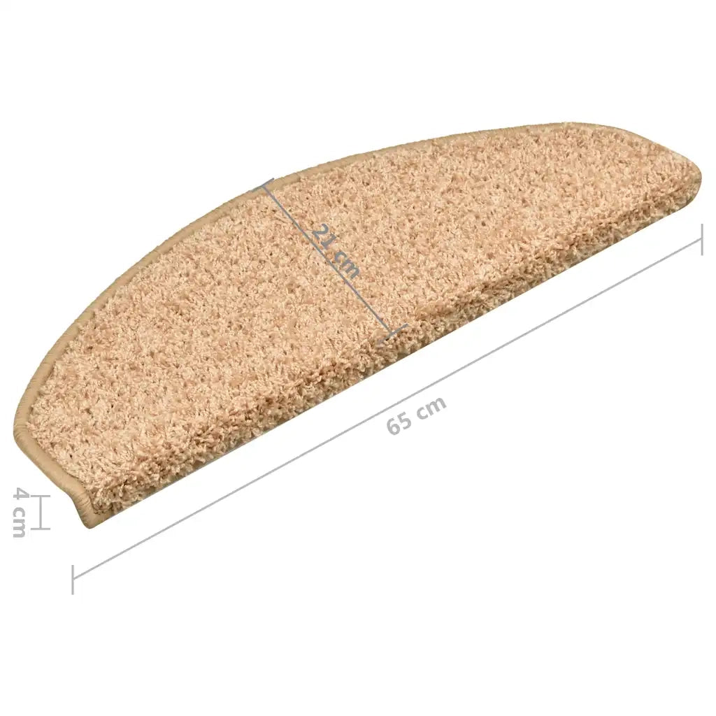 Tappetini per scale 15 pz | Gradini per Scale 65x21x4 cm Oro Semicircolari Grandi