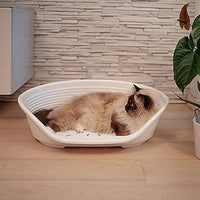 LETTINO PER ANIMALI 'SIESTA DELUXE' N.6 - cm 70,5 x 52 x h.23,5 / bianco  - FERPLAST
