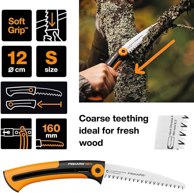 SEGA POTATURA SERRAMANICO XTRACT SW73 FISKARS  MM 160