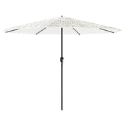 Ombrello | Parasolne Giardino con Palo in Acciaio Bianco 388x388x248 cm