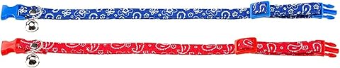 COLLARE PER GATTO 'GAT' '5627' - mm 20 / 30 x 10 - fantasia bandana- 3 pezzi  - FERPLAST