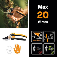 FORBICE POTA L BYPASS SOLID P341 FISKARS  MM 265