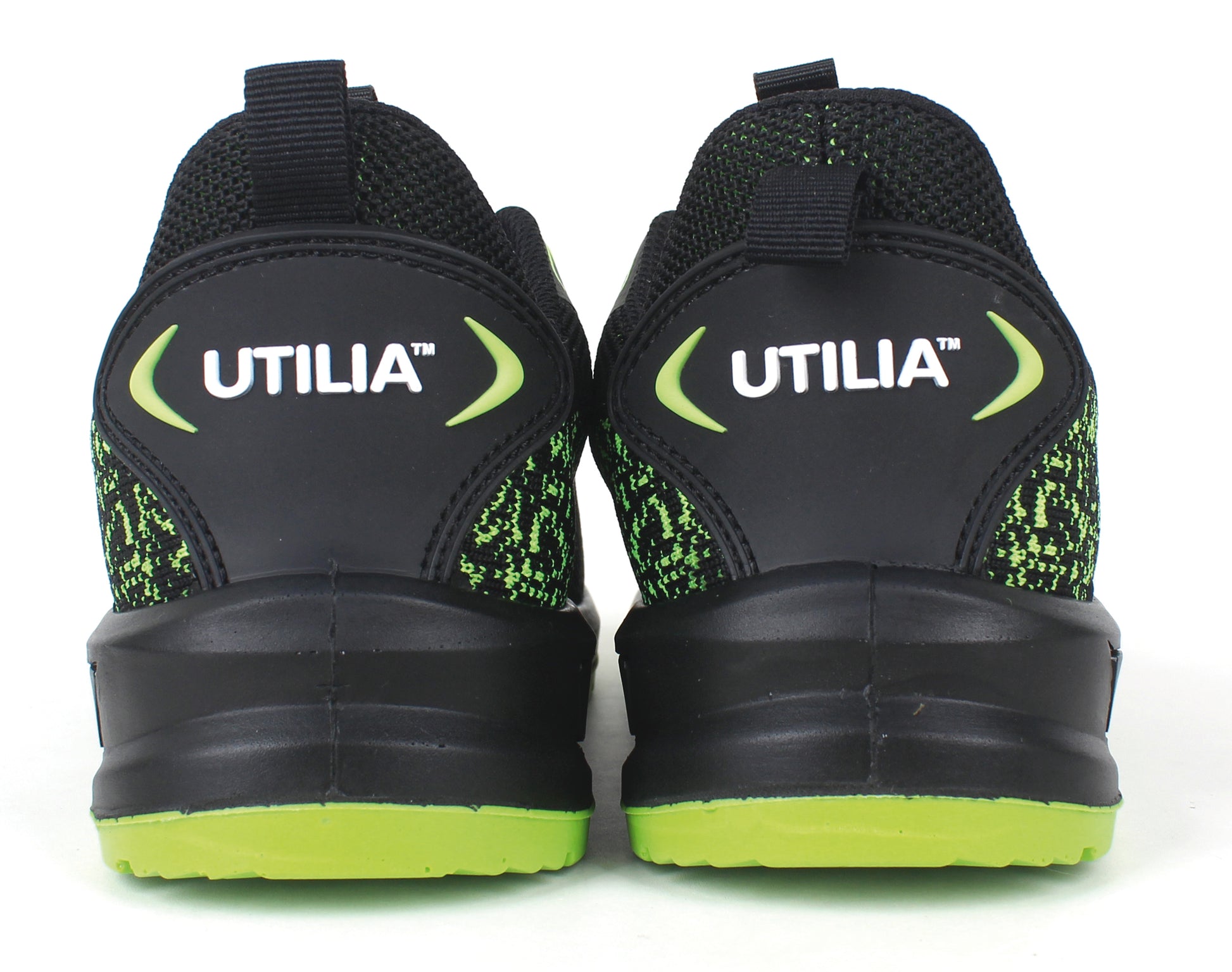 Utilia SCARPE ANTINFORTUNISTICA BASSE S1PS FO SR ANTHEA IN TESSUTO Col. Nero e Verde lime Mis. 44