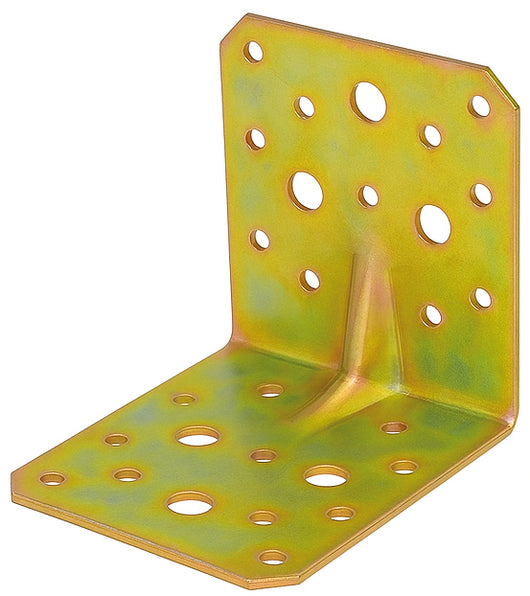 PIASTRINA DI GIUNZIONE  ad angolo mm.100x100x90 L in acciaio tropicalizzato 20.00 pz