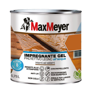 MAX IMPREGNANTE GEL ALLACQUA NOCE SCURO 750 ML- 4,0 pz