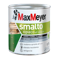 MAX SMALTO ALLACQUA POLIURETANICO OPACO LT.0,750 GRIGIO FUMO- 1,0 pz