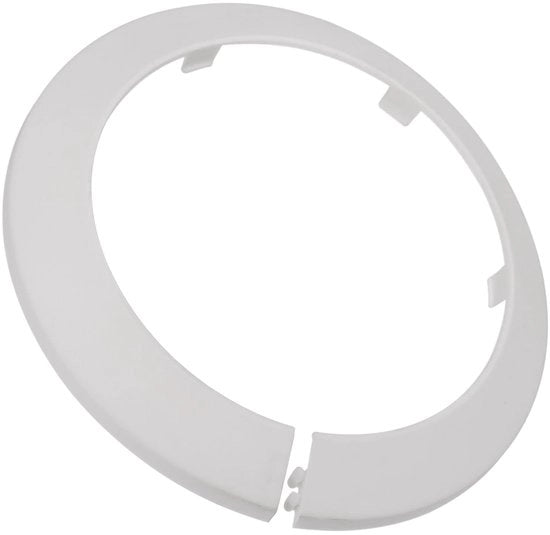 Copertura per tubi 4 pezzi - Rosetta in plastica PP clic - Decorazione per condotti fognari - Installazioni sanitari - Sostenibile e impermeabile - Installazione semplice senza attrezzi - Gomma per tubi
