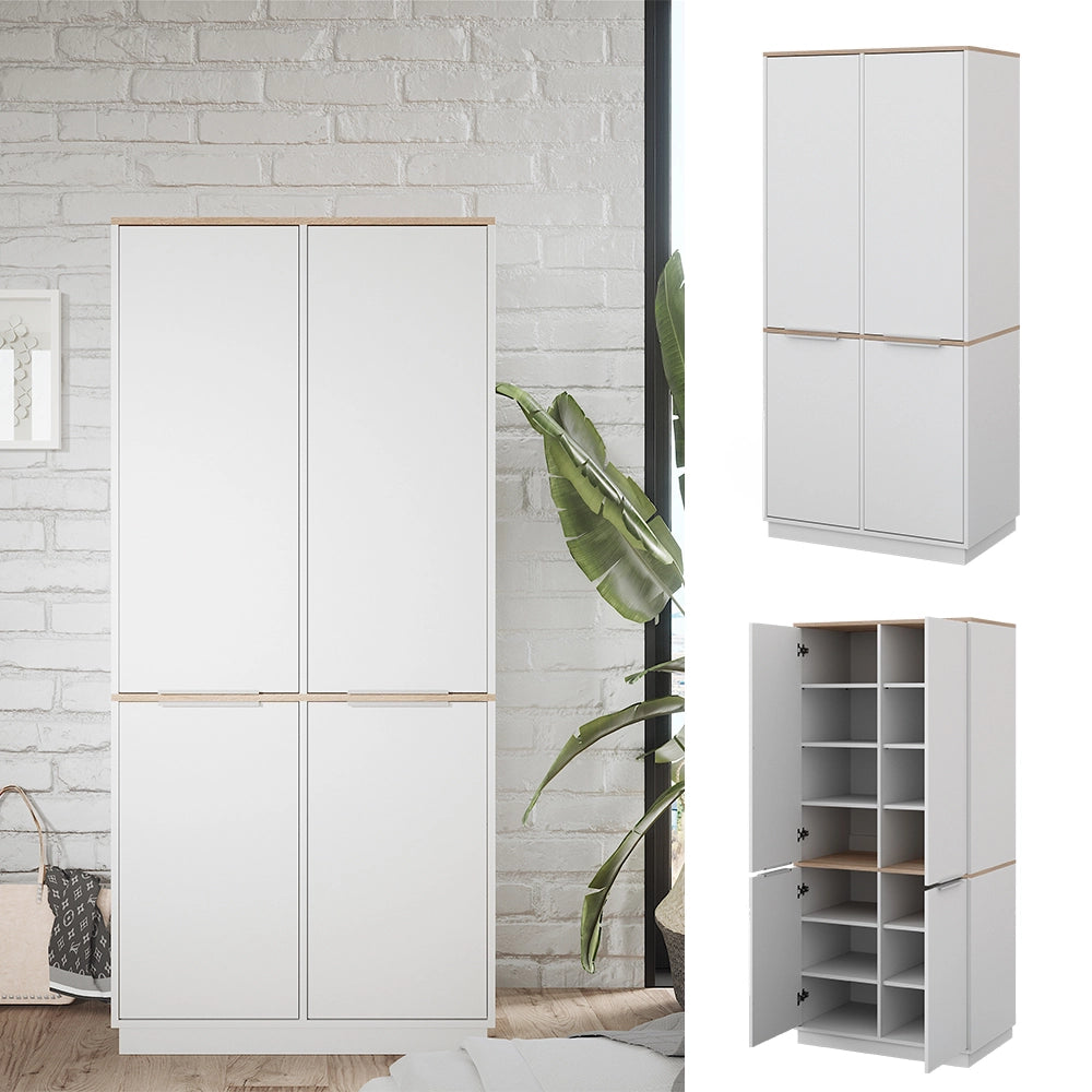 Vicco Scaffale per file Bianco 82 x 179 cm con 6 ripiani