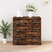 Credenza Rovere Fumo 70x35,5x67,5 cm in Legno Multistrato 816229