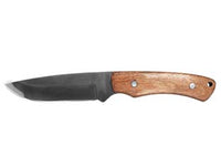 COLTELLO LAMA INOX CON MANICO IN LEGNO E FODERO - 1 pezzi IL CAMPO