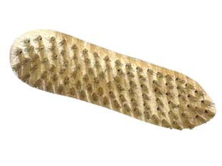 SPAZZOLA ACCIAIO A BISCOTTO- - dimensioni mm.213x56x44 - 6 ranghi - 10 pezzi EXCEL