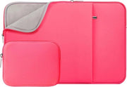 Portatile 14 pollici, portatiletas, portatiletas, custodia gewatteerde con tas anteriore e tas per accessori, compatibile con notebook-tablet computer Chromebook 14 pollici (rosa chiaro, versione aggiornata)