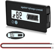 Misuratore di Capacità Batteria Voltmetro Monitor di Batteria Tester di Batteria Universale con Display LCD - DC 12V 24V 36V 48V 60V 72V Misuratore di Batteria con Illuminazione Bianca