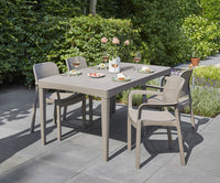 Tavolo da Giardino 160x90x74 cm in Resina Keter Girona Cappuccino