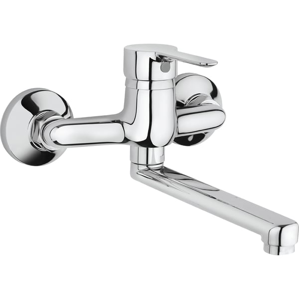 MISCELATORE LAVELLO A PARETE TONE  Cromo     TEOREMA