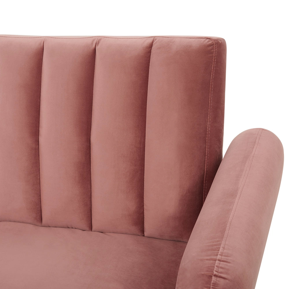 Divano letto rosa letto trasformabile in velluto tappezzeria elegante glam moderno soggiorno camera da letto