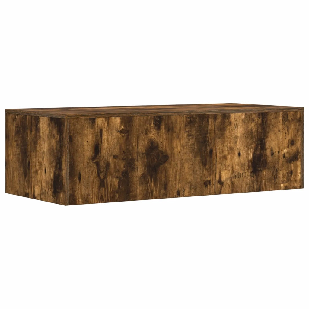 Scrivania a parete Rovere fumé 100 x 45 x 30 cm