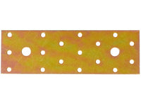 PIASTRINA DI GIUNZIONE DIRITTA FORI LARGHI  mm. 120x50 L in acciaio tropicalizzato 50.00 pz