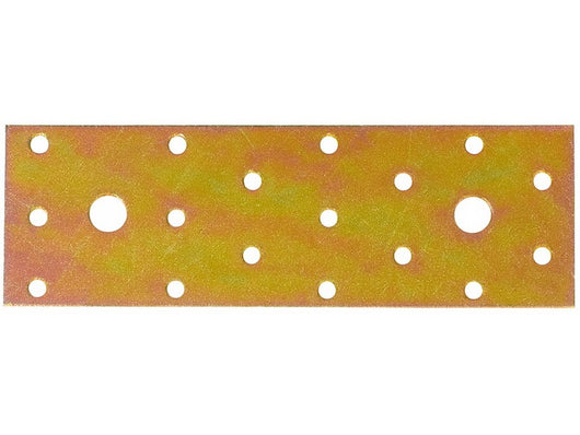 PIASTRINA DI GIUNZIONE DIRITTA FORI LARGHI  mm. 120x50 L in acciaio tropicalizzato 50.00 pz