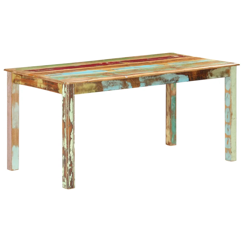 Tavolo da Pranzo in Legno Massello di Recupero 160x80x76 cm cod mxl 58539
