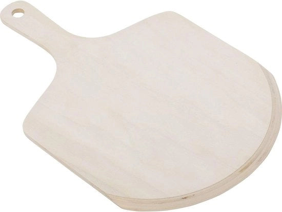 Spiedino per pizza con bordo piatto - 455 cm di lunghezza - legno chiaro miele
