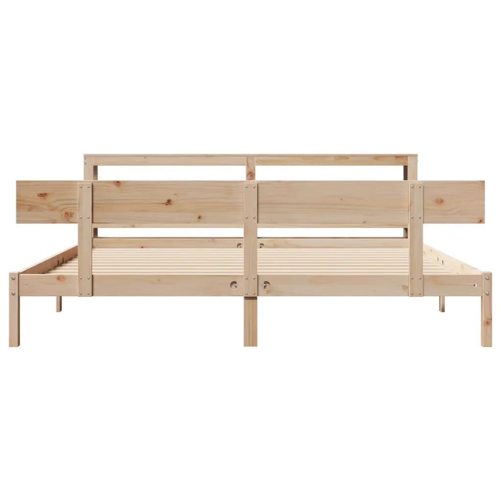 Letto senza Materasso 200x200 cm in Legno Massello di Pino 3305808