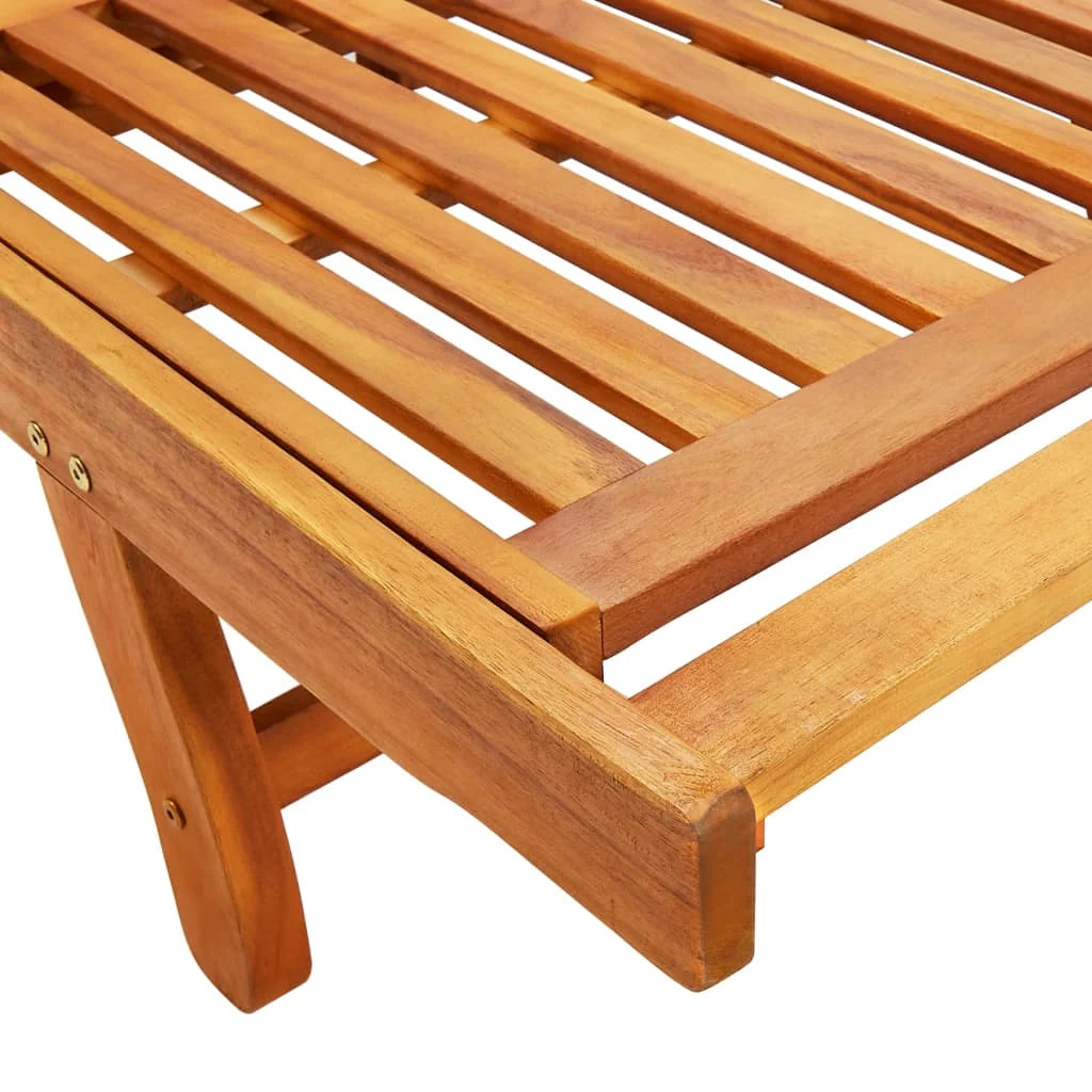 Lettino prendisole sedia a sdraio lettino prendisole letto da giardino mobili da esterno per patio con cuscino legno massello di acacia 02_0012383