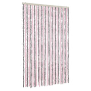 Tenda Antimosche Grigio Argento e Rosa 118x220 cm in Ciniglia CFW7076172