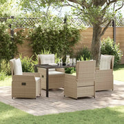 Set da Pranzo per Giardino 5 pcs Beige e Grigio Chiaro 3380969