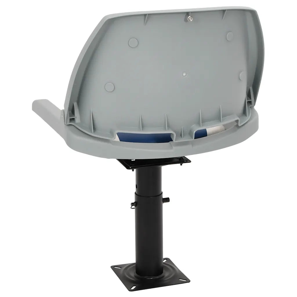 vidaXL Sedile per Barca con Supporto Altezza Regolabile Girevole 360°