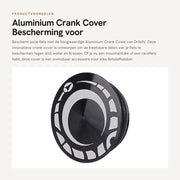 Copricranaio in alluminio - Copertura Antipolvere - Impermeabile - Accessori per bicicletta - Adatto per 22-24mm - Resistentente agli urti - Accessorio per bicicletta