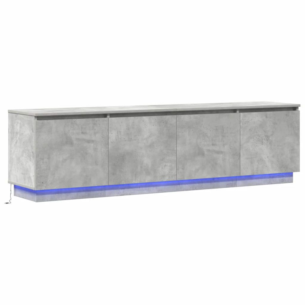 Mobile TV-Credenza per TV Grigio cemento 180 x 38 x 49 cm Legno multistrato