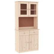 Credenza | Madia | Buffet da pranzo | Armadio da pranzo ALTA 77x35x165 cm in Legno Massello di Pino