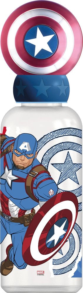 Borraccia Originale Marvel Capitan America 3D per bambini da 560 ml.