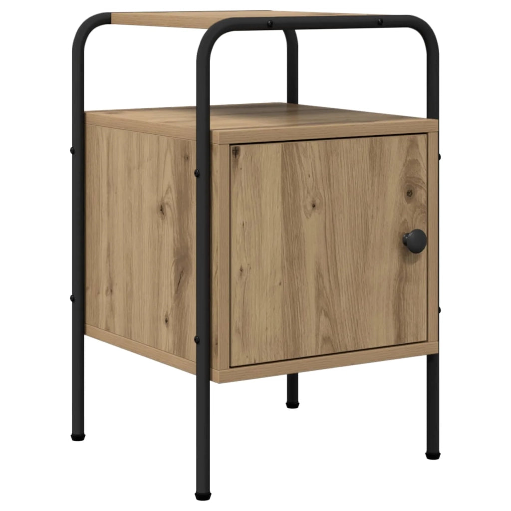 Armadio da Notte 2 pz Rovere Artigianale Legno ingegnerizzato 8007598