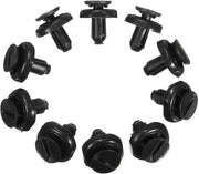 Viti per radiatore 10 pezzi - ABS - Adatti a Toyota Avensis/Camry/Corolla - Nero - Viti di fissaggio per copri motori - Per anni 2001-2009 - Viti per motori