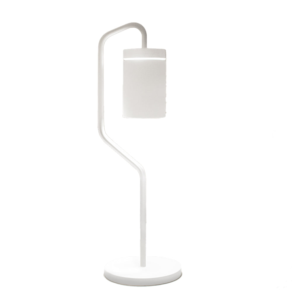 Lampada Tavolo Esterno Moderna Magnet Alluminio Bianco Led 3W 3000K