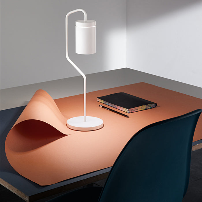 Lampada Tavolo Esterno Moderna Magnet Alluminio Bianco Led 3W 3000K