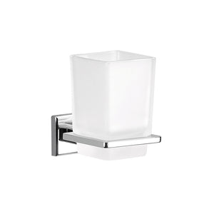 Portaspazzolini da muro in acciaio inox AISI 304 e Cromall 6910 Gedy serie COLORADO Cromato