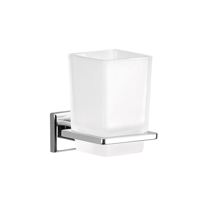 Portaspazzolini da muro in acciaio inox AISI 304 e Cromall 6910 Gedy serie COLORADO Cromato