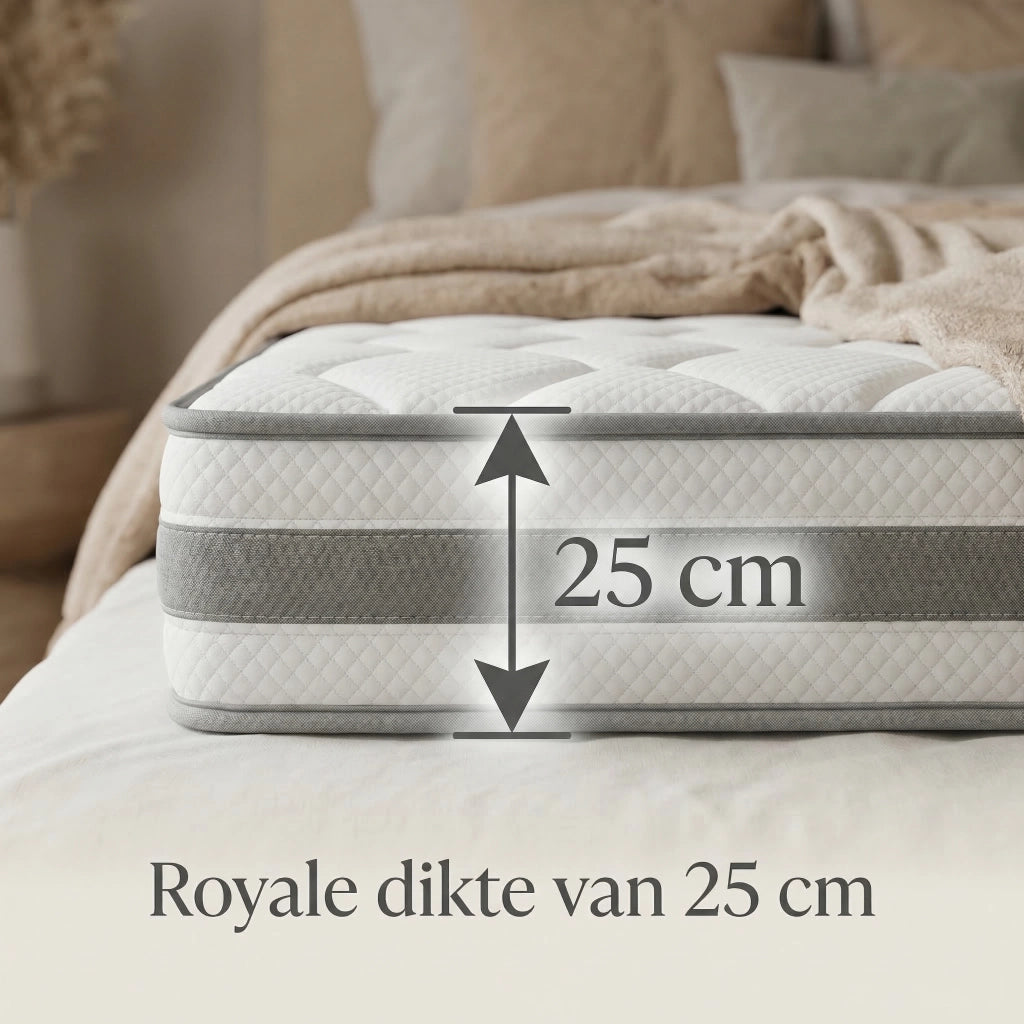 Materasso a molle insacchettate 7 zone bianco 160x200 cm