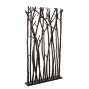 Paravento in Legno Mungur Naturale con Rami Decorativi - INGRID