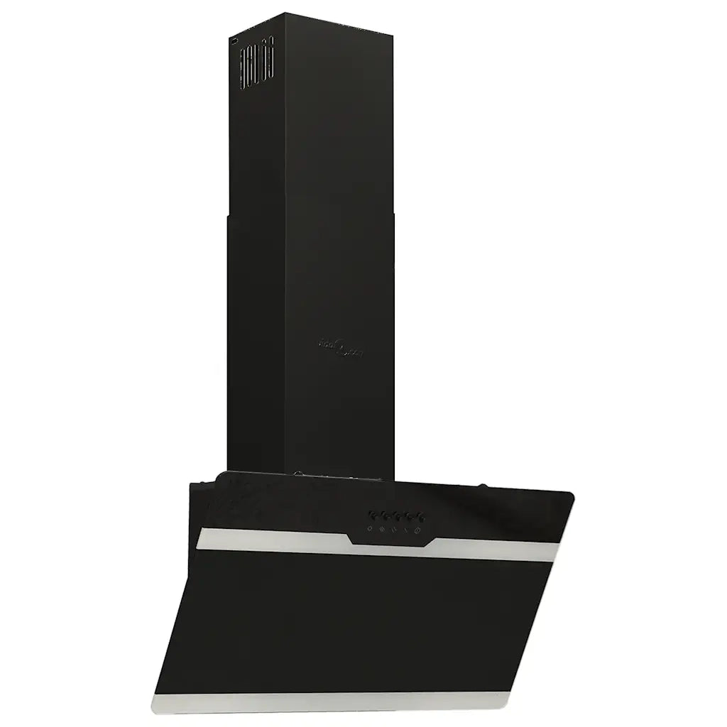 Cappa a Parete 60 cm in Acciaio e Vetro Temperato Nero 51667