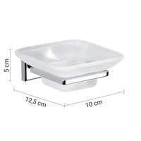Portasapone da muro in acciaio inox AISI 304 e Cromall 6911 Gedy serie COLORADO Cromato