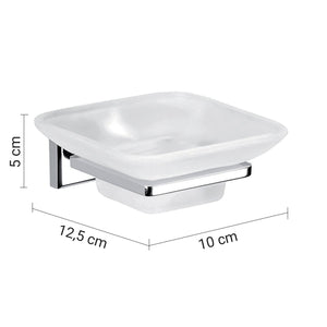 Portasapone da muro in acciaio inox AISI 304 e Cromall 6911 Gedy serie COLORADO Cromato